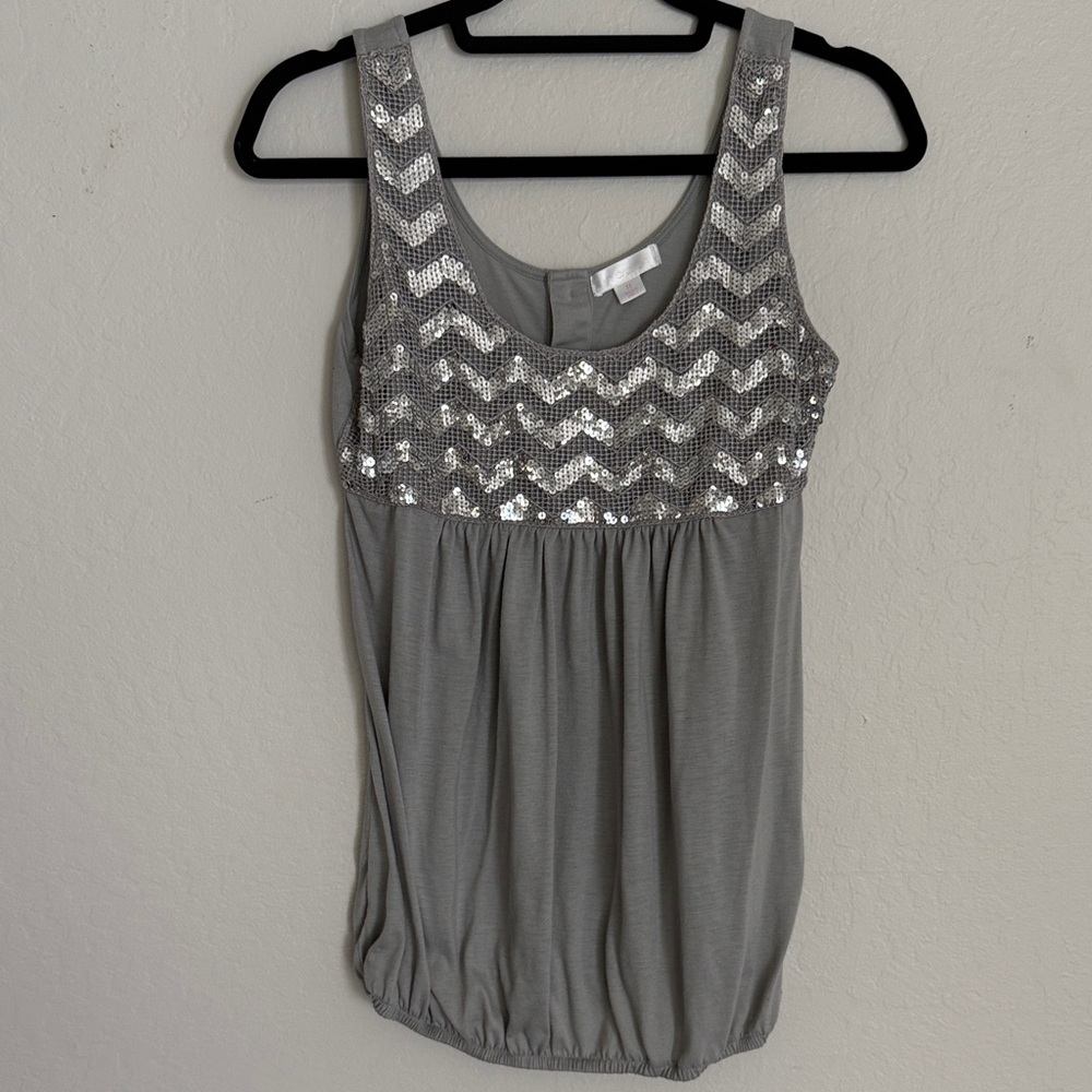 Sequin tank top (M)